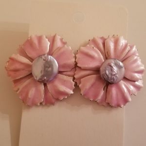 Vintage enamel earrings